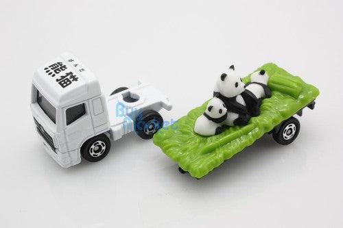 Load image into Gallery viewer, NEW Takara Tomica Tomy #3 ANIMAL PANDA TRANSPORTER Diecast Toy Car Japan

