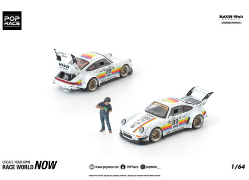Load image into Gallery viewer, (Pre-order) POP RACE 1/64 RWB 930 APPLE WITH FIGURE Diecast Model Car
