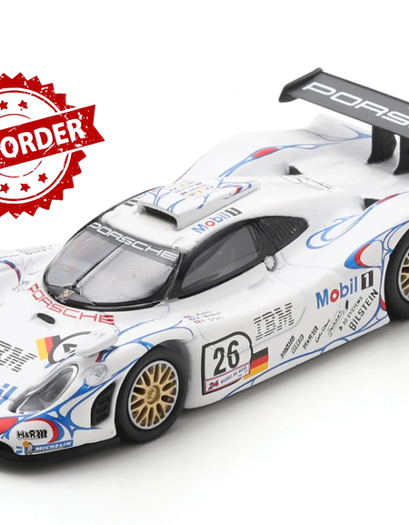 (Pre-order) Spark Porsche 911 GT1 No.26 Winner Le Mans 24H 1998 Diecast Model