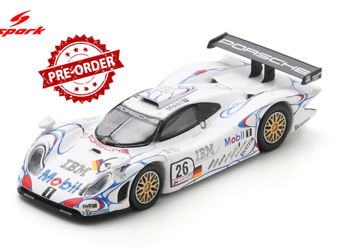 Load image into Gallery viewer, (Pre-order) Spark Porsche 911 GT1 No.26 Winner Le Mans 24H 1998 Diecast Model

