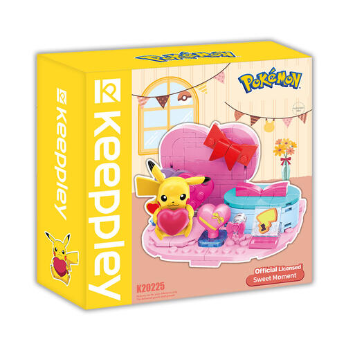 Qman Keeppley Building Blocks #K20225 Pokemon Pikachu Fingertip Heart