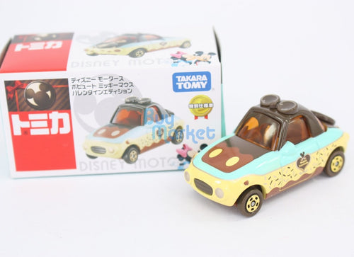 Load image into Gallery viewer, Disney Motors Takara Tomy Popuet Valentine Version MICKEY Toy Car Diecast 2016
