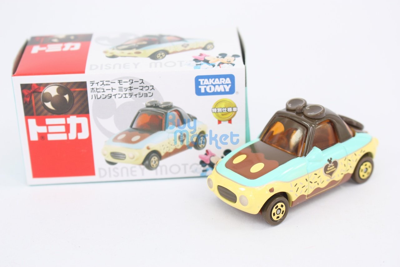 Disney Motors Takara Tomy Popuet Valentine Version MICKEY Toy Car Diecast 2016
