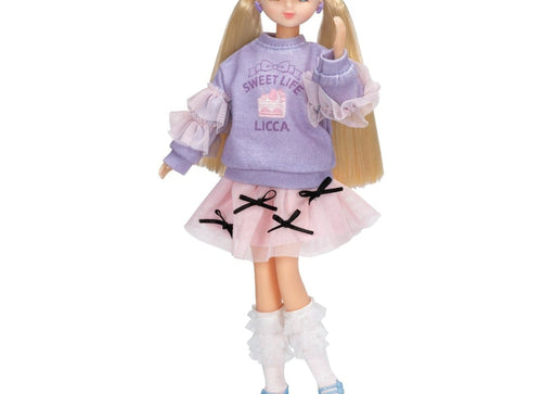 Load image into Gallery viewer, Takara Tomy Licca Chan Doll Dress LW-19 Sugar Ribbon (NO DOLL)
