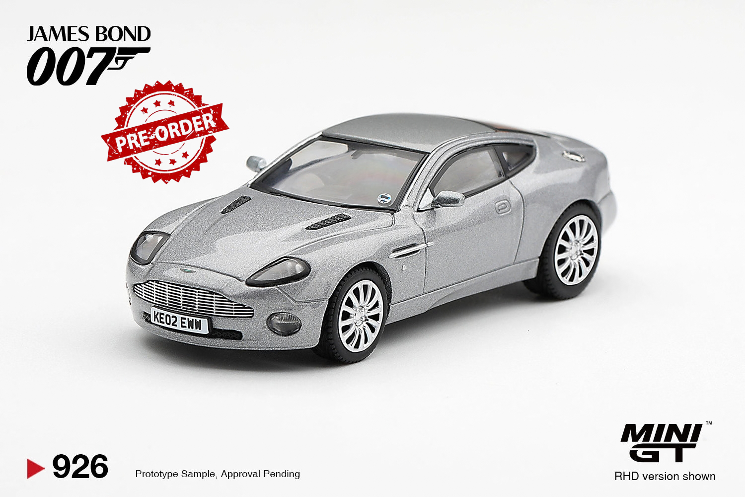 (Pre-order) Mini GT #926 007 Aston Martin V12 Vanquish "Die Another Day" Car