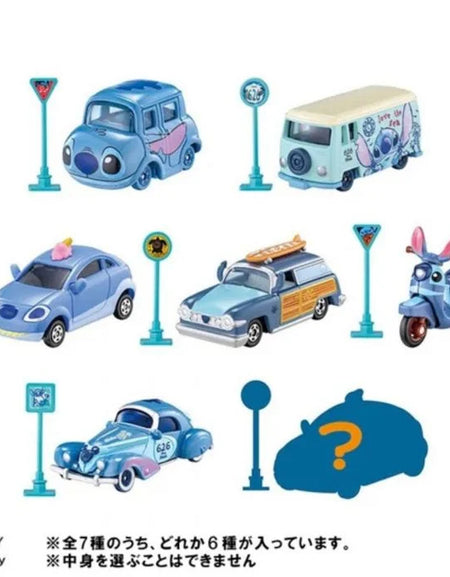 Takara Tomy Tomica Tunes Disney Characters Vol.4 Stitch Collection (Box of 6)