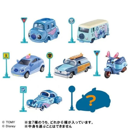 Takara Tomy Tomica Tunes Disney Characters Vol.4 Stitch Collection (Box of 6)
