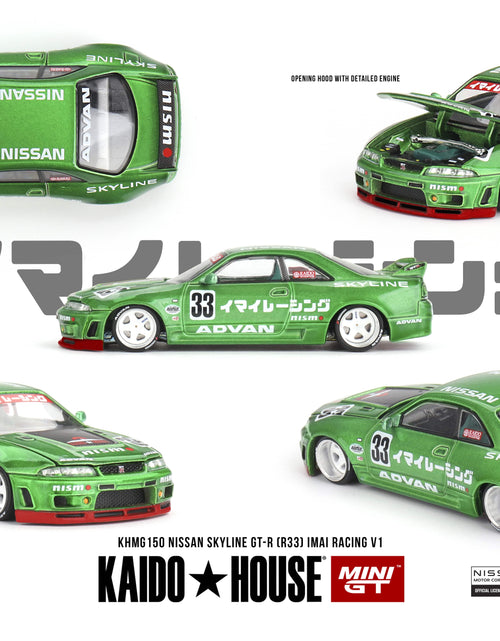 Load image into Gallery viewer, KaidoHouse X Mini GT 1/64 Nissan Skyline GT-R (R33) Imai Racing V1

