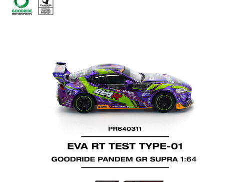 Load image into Gallery viewer, (Pre-order) POP RACE 1/64 eva rt test type-01 goodride pandem gr supra
