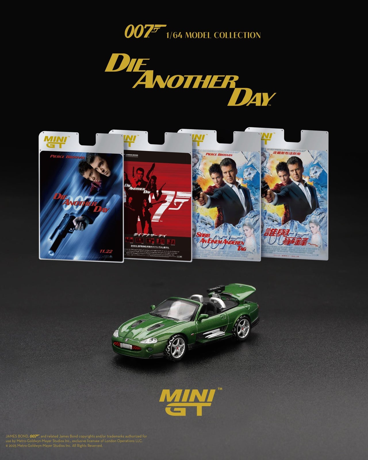 Mini GT #908 1/64 Jaguar XKR "Die Another Day" with Eng. Mini Poster