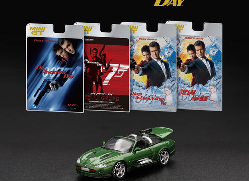 Load image into Gallery viewer, Mini GT #908 1/64 Jaguar XKR "Die Another Day" with Eng. Mini Poster
