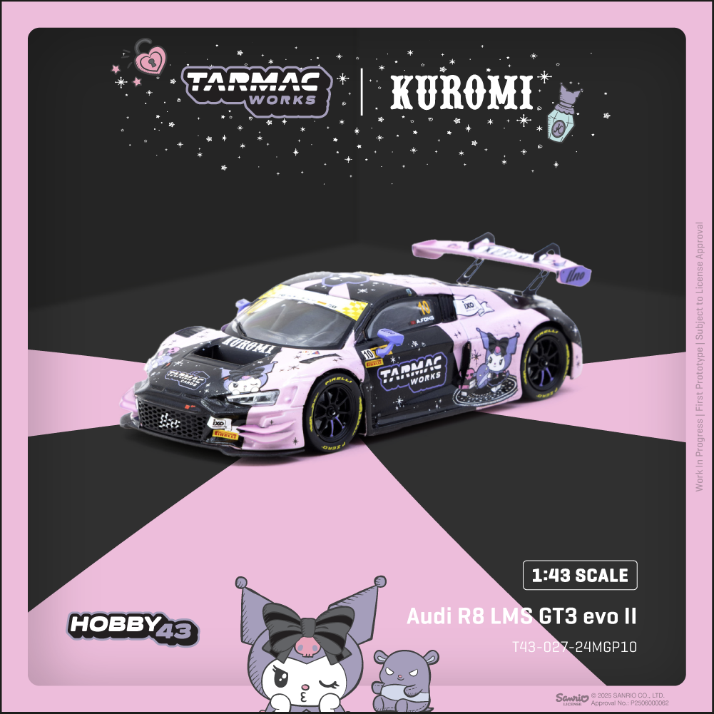 Tarmac Works 1/43 Audi R8LMS GT3 evoII Macau GTCup - FIA GT WorldCup 2024