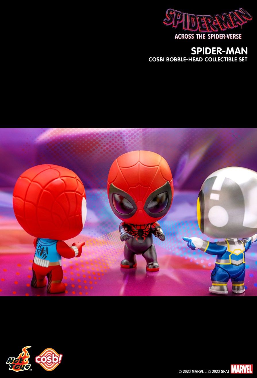 Hot Toys Marvel SPIDER-MAN: ACROSS THE SPIDER-VERSE COSBI BOBBLE-HEAD SET 2