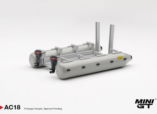 Load image into Gallery viewer, (Pre-order) Mini GT #MGTAC18 1/64 Camel Trophy Pontoon Raft Diecast Model
