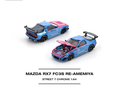Load image into Gallery viewer, (Pre-order) POPRACE 1/64 - MAZDA RX7 (FC3S) RE-AMEMIYA STREET Diecast Model Car
