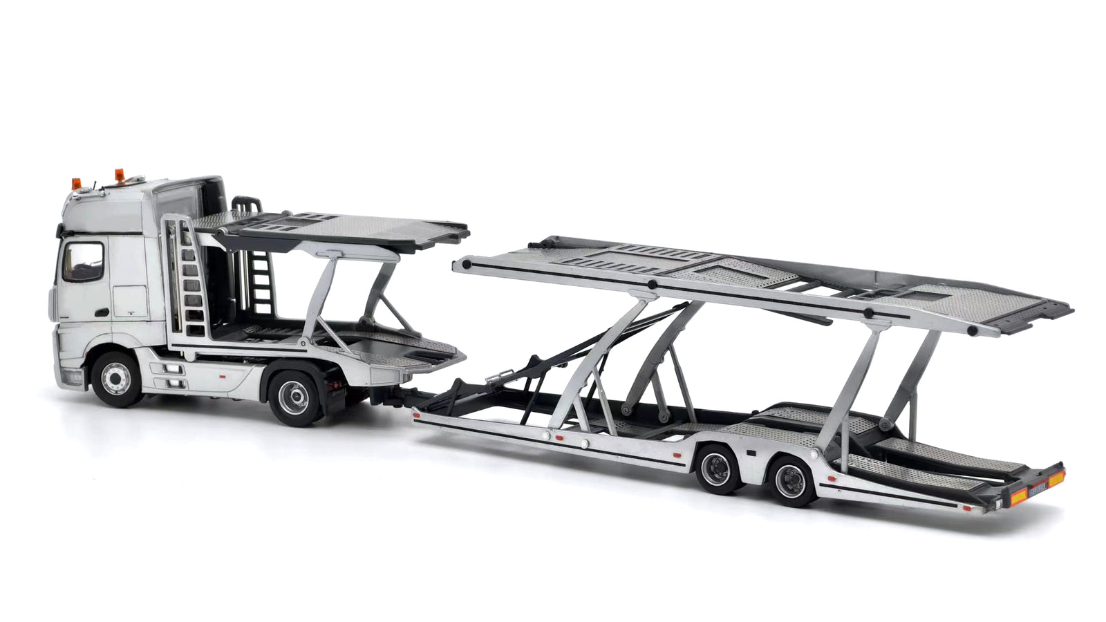 (In Stock) Tiny City - Mercedes-Benz Actros MP5 Transporter (Silver) Model car