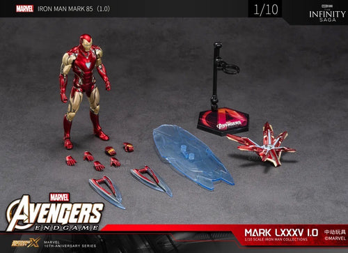 Load image into Gallery viewer, ZD Toys Marvel Avengers 1/10 Iron Man MK85 1.0 Version Action Figure Set
