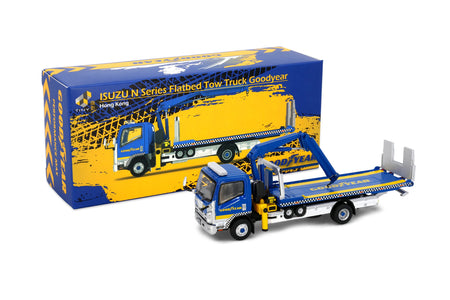 Tiny City Die-cast Model Car - ISUZU N Series Flatbed Tow Truck w/ Crane Good Yr