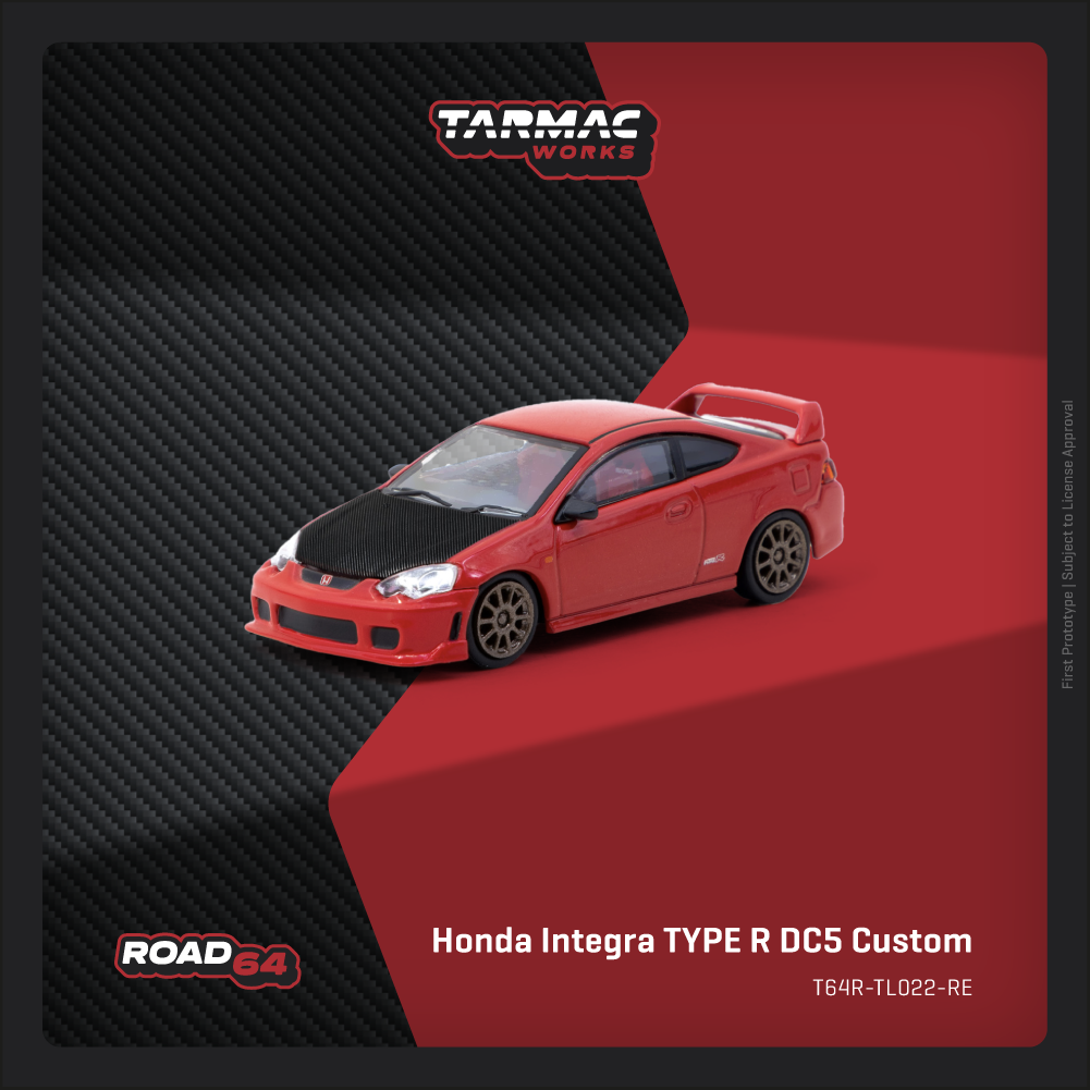 Tarmac Works 1:64 Honda Integra TYPE R DC5 Custom Red Model Car