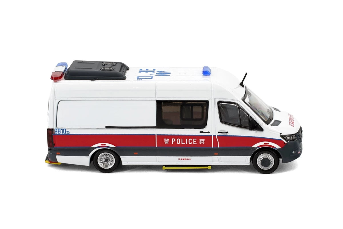 Tiny City Die-cast MERCEDES-BENZ Sprinter W907 Hong Kong Police CTRU (AM9810)