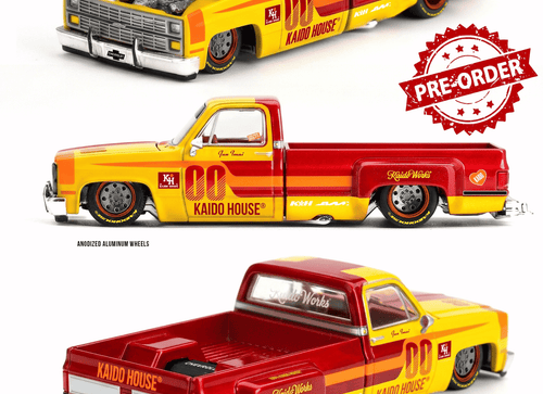 Load image into Gallery viewer, (Pre-order) Mini GT x Kaido House #320 Chevrolet Silverado Dually Racing Team V1
