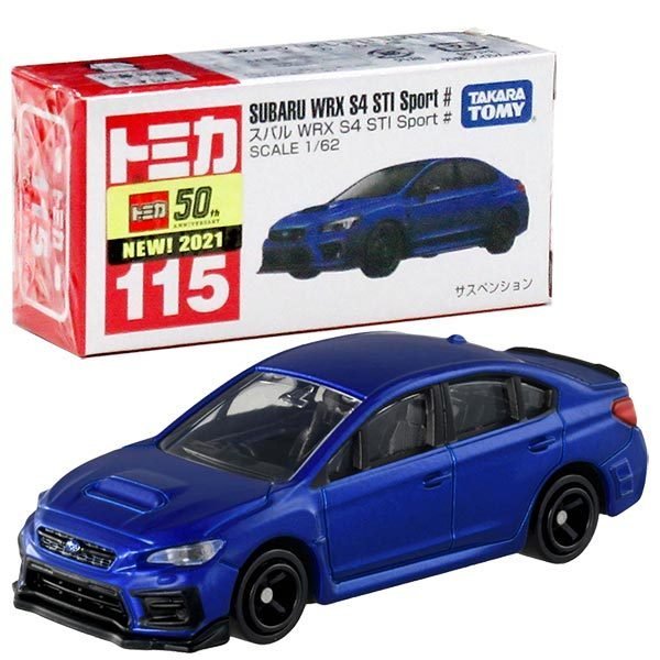 Takara Tomy Tomica Diecast Model Car No115 Subaru WRX S4 STI Sport