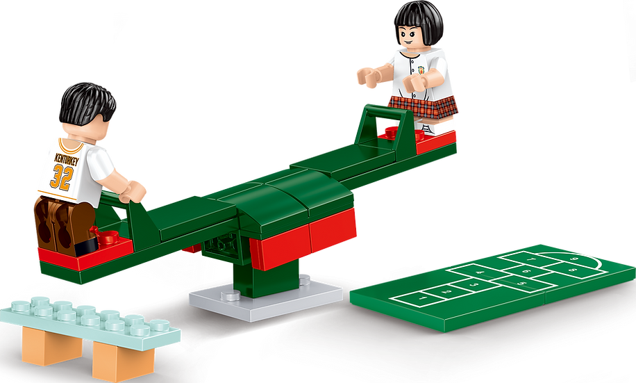 Royal Toys City Story RT60 Hong Kong Seesaw Playground Building Block 54pc