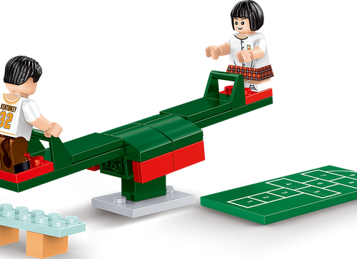 Load image into Gallery viewer, Royal Toys City Story RT60 Hong Kong Seesaw Playground Building Block 54pc
