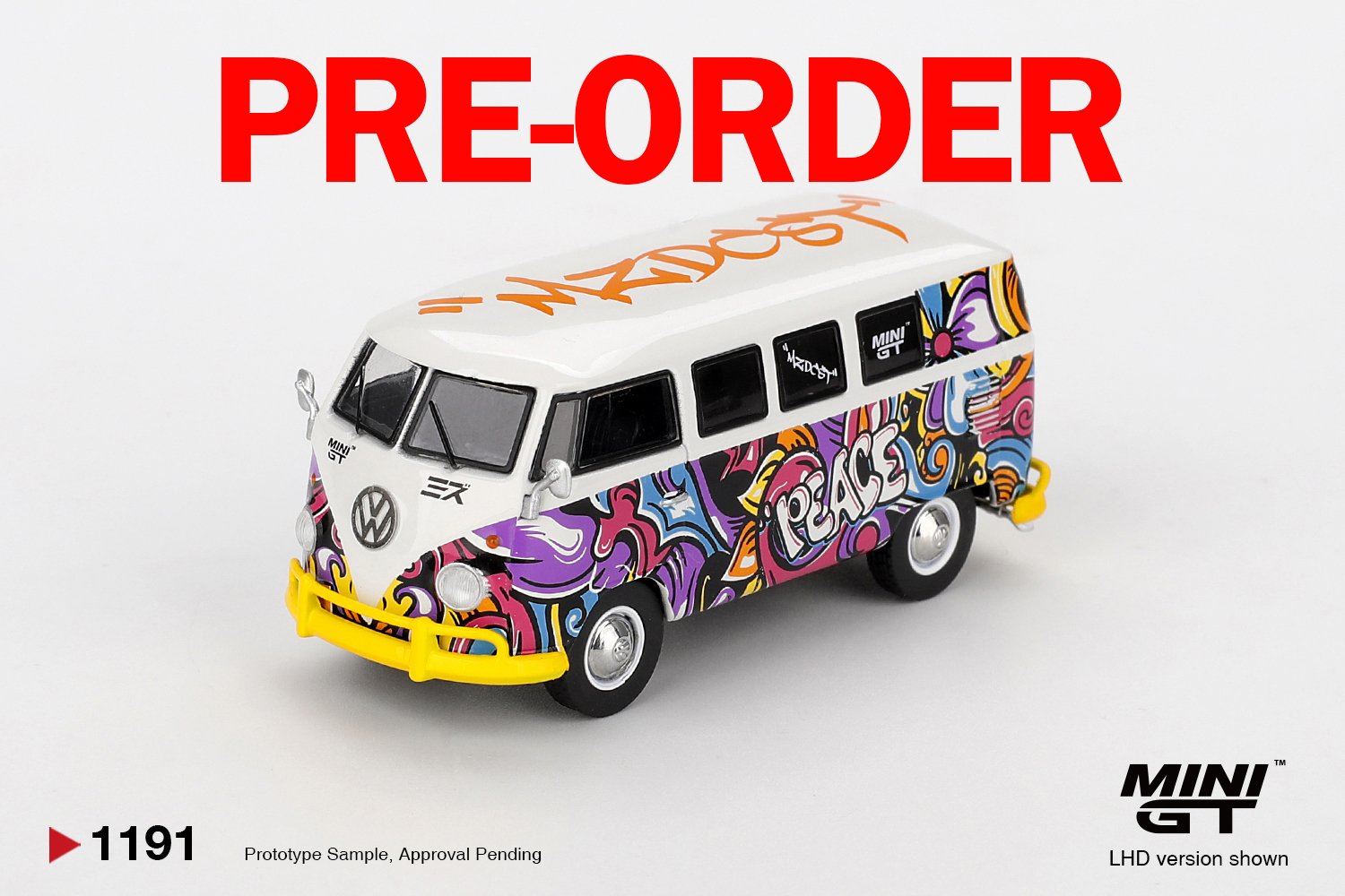(Pre-order) MINI GT #1191 Volkswagen T1 Microbus Mizu Design LHD Diecast Model