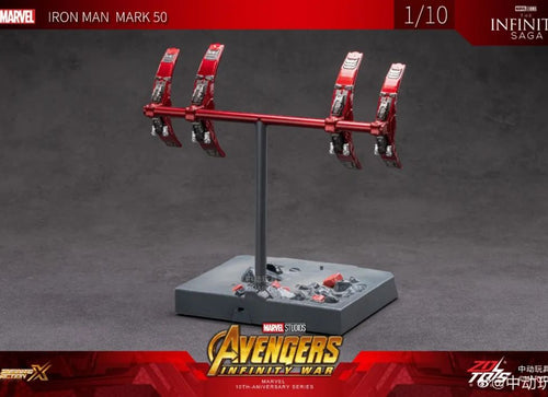 Load image into Gallery viewer, ZD Toys Marvel Avengers 1/10 Iron Man MK50 Action Figure Infinity War Scene

