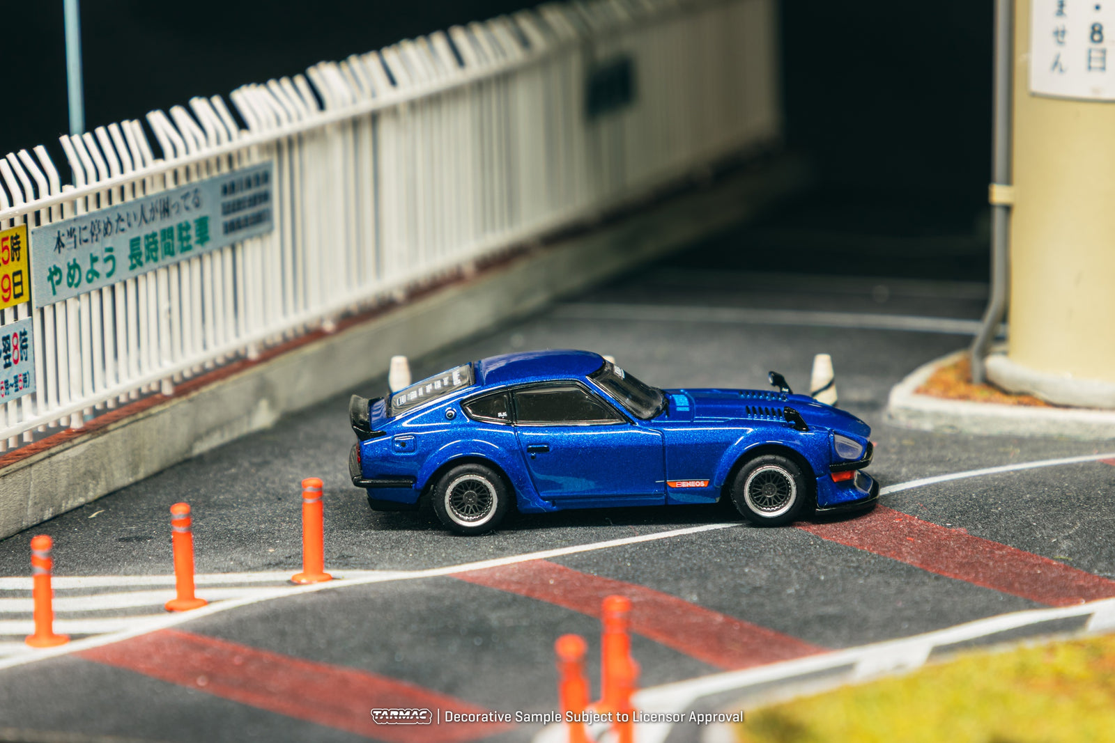 Tarmac Works 1/64 Nissan Fairlady Z S30 Widebody Blue Model Car