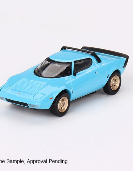 Mini GT #624 1/64 Lancia Stratos HF Stradale Azzuro Chiaro Model Car
