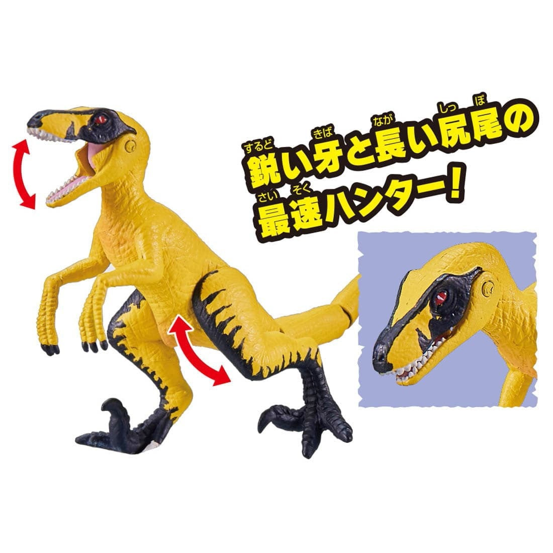 Takara Tomy Adventure Continent Ania Kingdom Lapulu Velociraptor (Animal Figure)