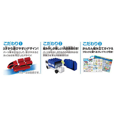 Takara Tomy Tomica Plarail Blocks Mix & Play DX Entry Set