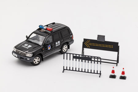 GCD 1/64 Toyota Land Cruiser 100 - S.W.A.T. (China) Black (LHD)