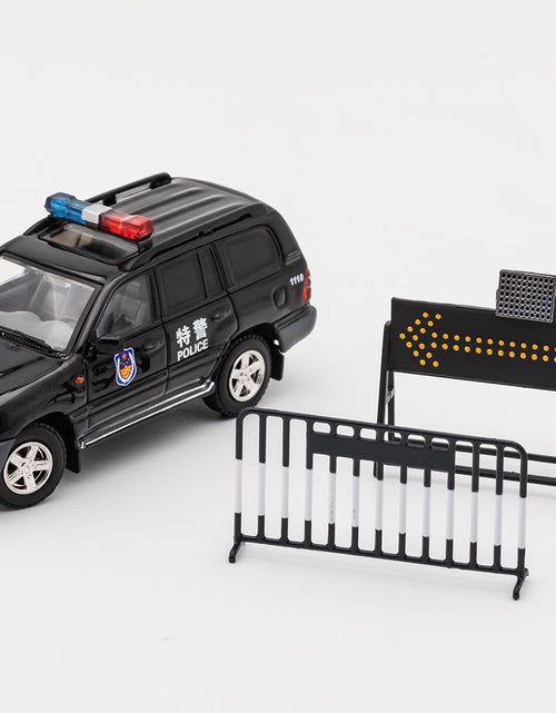 Load image into Gallery viewer, GCD 1/64 Toyota Land Cruiser 100 - S.W.A.T. (China) Black (LHD)
