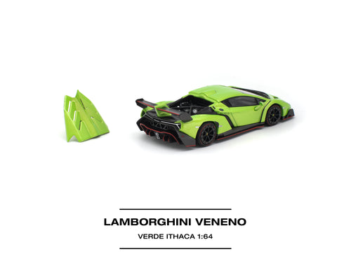 Load image into Gallery viewer, (Pre-order) POP RACE LAMBORGHINI VENENO VERDE ITHACA Diecast Model Car #PR640532
