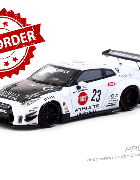 (Pre-order) Tarmac Works 1/64 LB-WORKS NISSAN GT-R R35 type 2 White Diecast Car