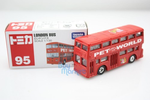 Load image into Gallery viewer, NEW Takara Tomica Tomy #95 London Bus PET WORLD Car Scale 1:130 Diecast Toy Car
