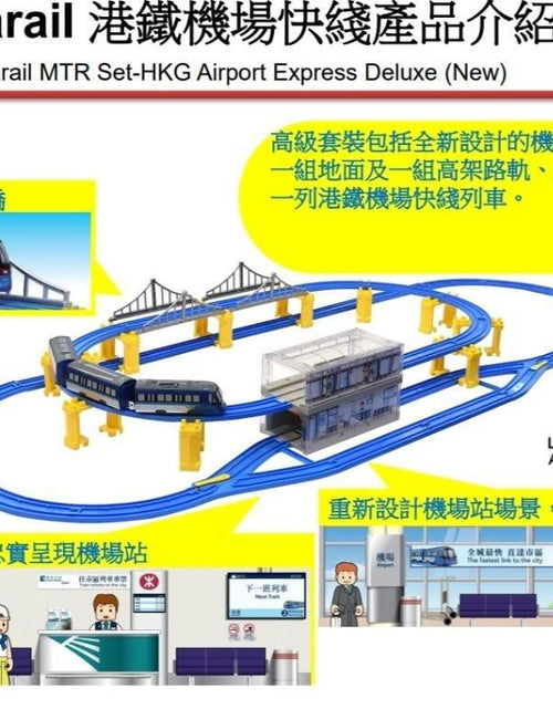 Load image into Gallery viewer, Takara Tomy Plarail Train - Hong Kong MTR  HKG Airport Express Deluxe Play Set
