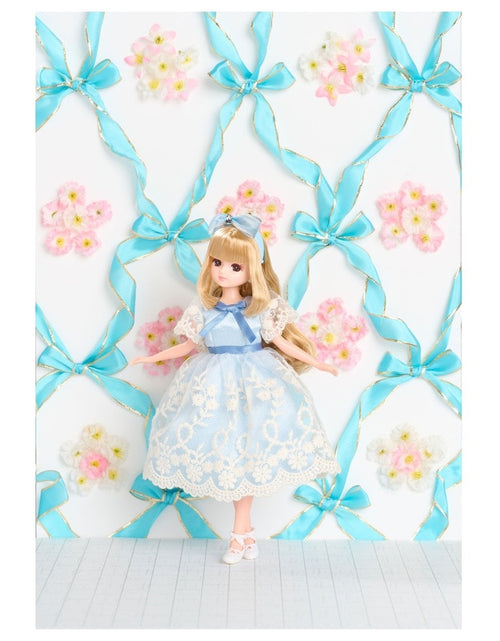 Load image into Gallery viewer, Takara Tomy Licca Licca-chan LD-09 Classical Blue Ribbon Dress up Doll Japan
