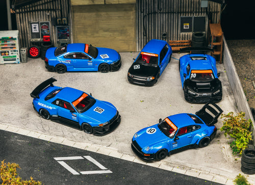Load image into Gallery viewer, Tarmac Works 10th Anniversary Box Set 5 Model Cars+Trading Cards SET
