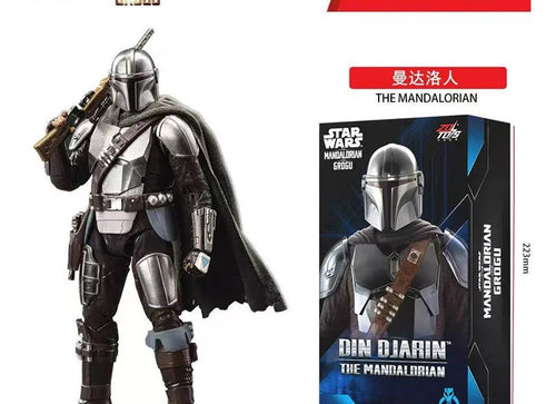 Load image into Gallery viewer, ZD Toys 7-inch Star Wars The Mandalorian and Grogu Din Djarin Action Figure
