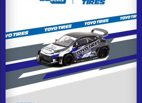 Load image into Gallery viewer, Tarmac Works 1/64 Pandem Toyota GR Yaris TOYO TIRES Diecast Model
