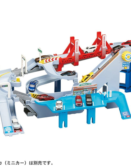 TAKARA TOMY Tomica World The Course Grows! 2 Way Highway Playset (NO CARS)
