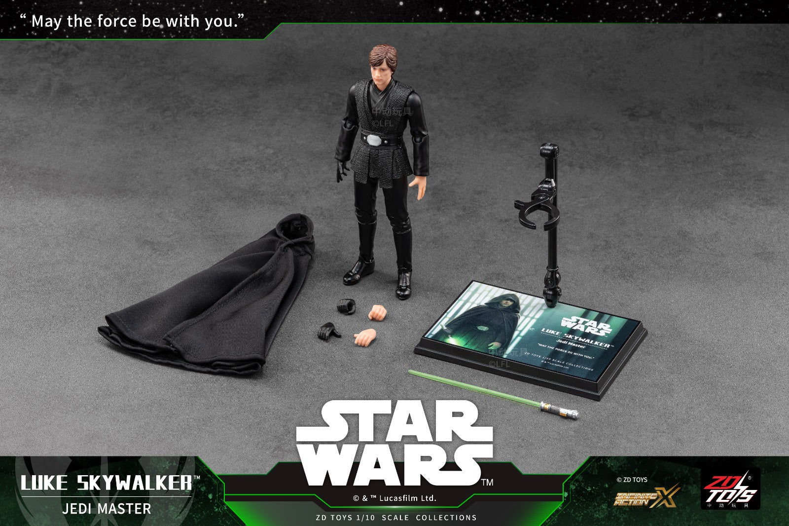 ZD Toys Star Wars Series 1/10 Star Wars Luke Skywalker Action Figures
