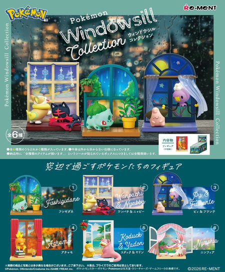 Re-ment Pokemon Windowsill Collection Full Box Set of 6
