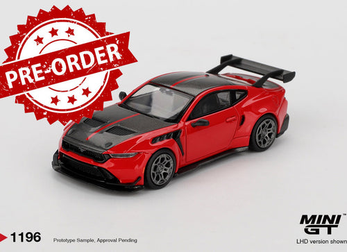 Load image into Gallery viewer, (Pre-order) MINI GT #1196 1/64 Ford Mustang GTD Race Red Diecast Model Car
