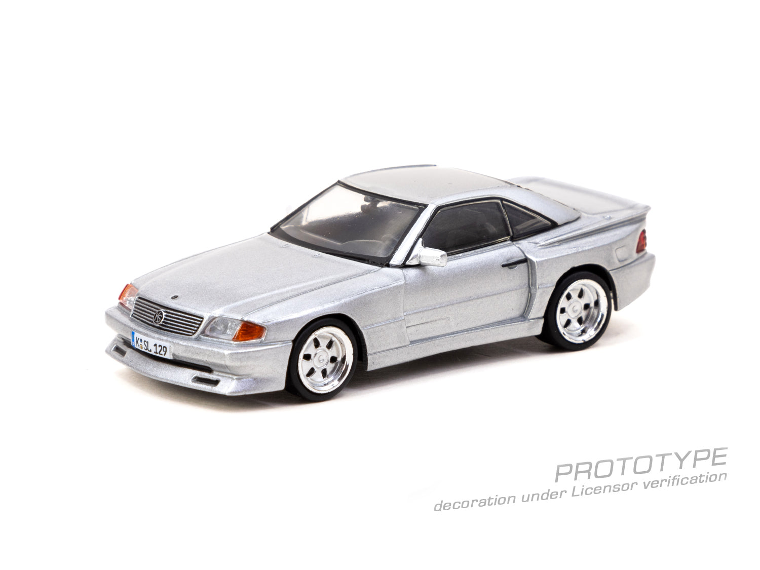 Tarmac Works 1/64 Mercedes-Benz SL 500 Koenig Specials Silver Model