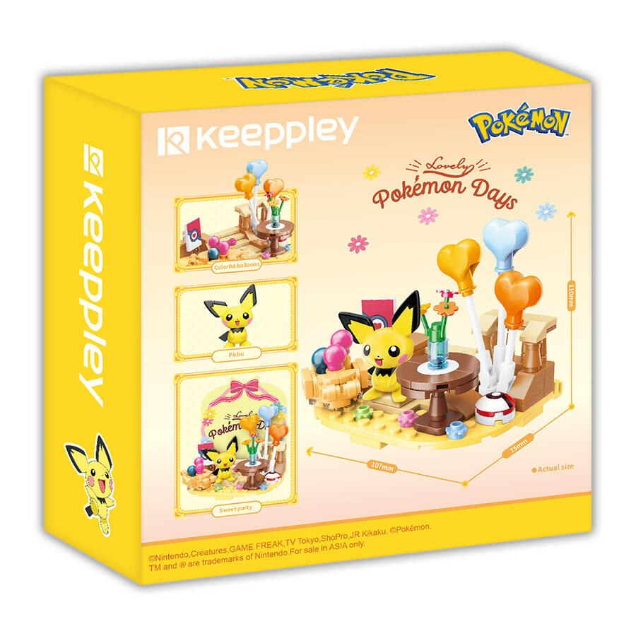 Qman Keeppley Building Blocks #K20226 Pokemon Pichu Sweet Preparation